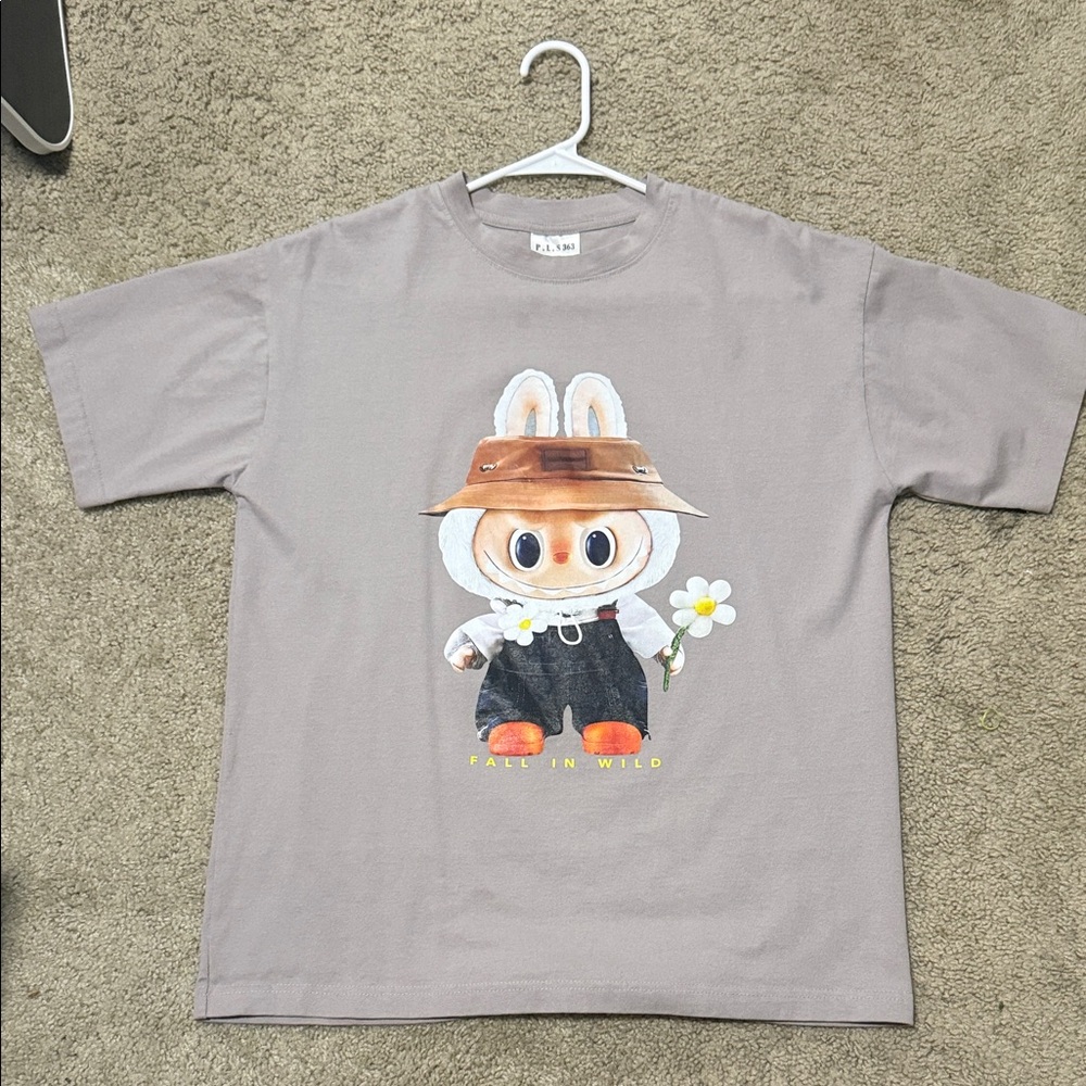 Kids Gray Graphic T-Shirt